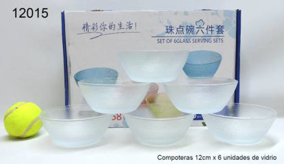 Imagen de COMPOTERAS X6 DE VIDRIO 12CM 9.25